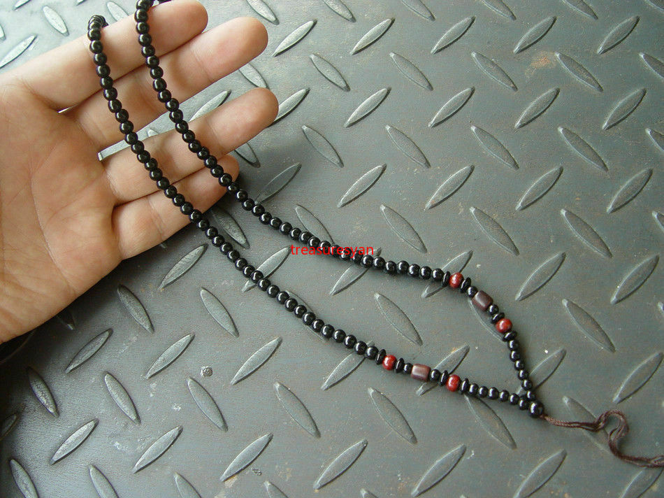 10PCS Natural Chinese Black JADE Circle beads string cord rope for pendant AAA