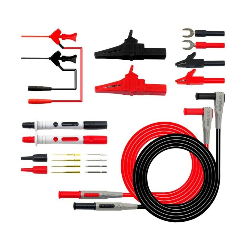 2X(22Pcs Multimeter Test Lead Kit for Electrical Multitester Leads AutomotiC1S1)