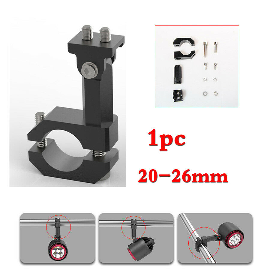 1x CNC Aluminum Black G96 Motorcycle Headlight Bracket For For 20-26mm Fork Tube