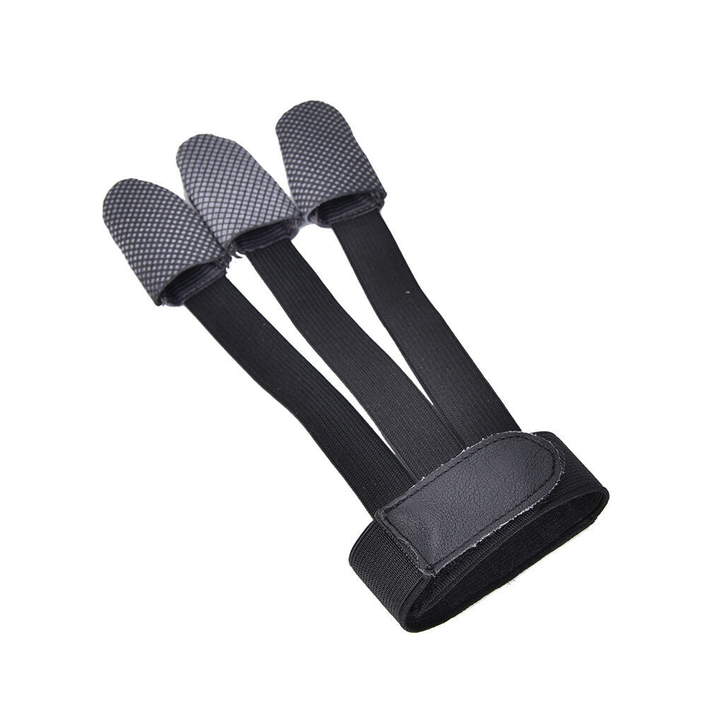 Archery Finger Protect Glove 3 Finger Pull Bow Arrow Shooting Gloves  Lt