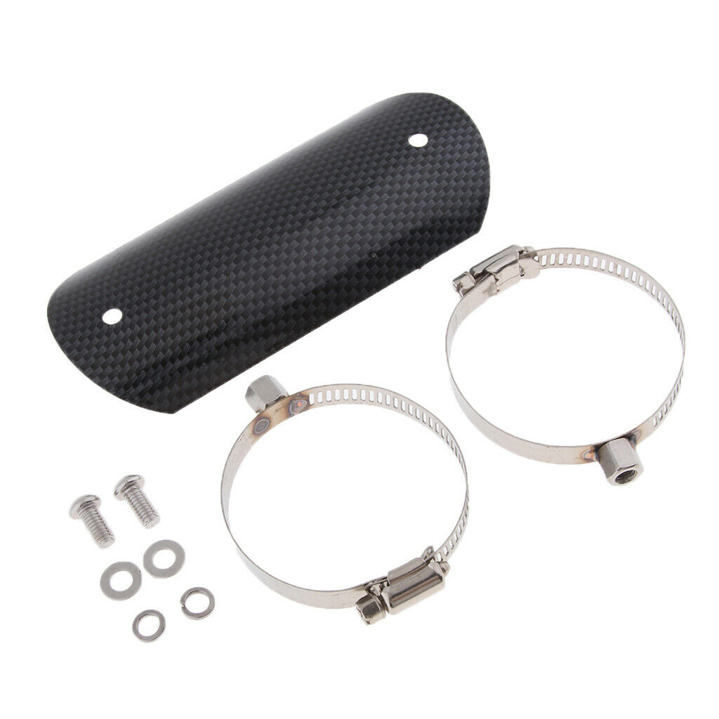 Motorcycle Chrome Exhaust Muffler Pipe Heat Shield Cover Guard Universal