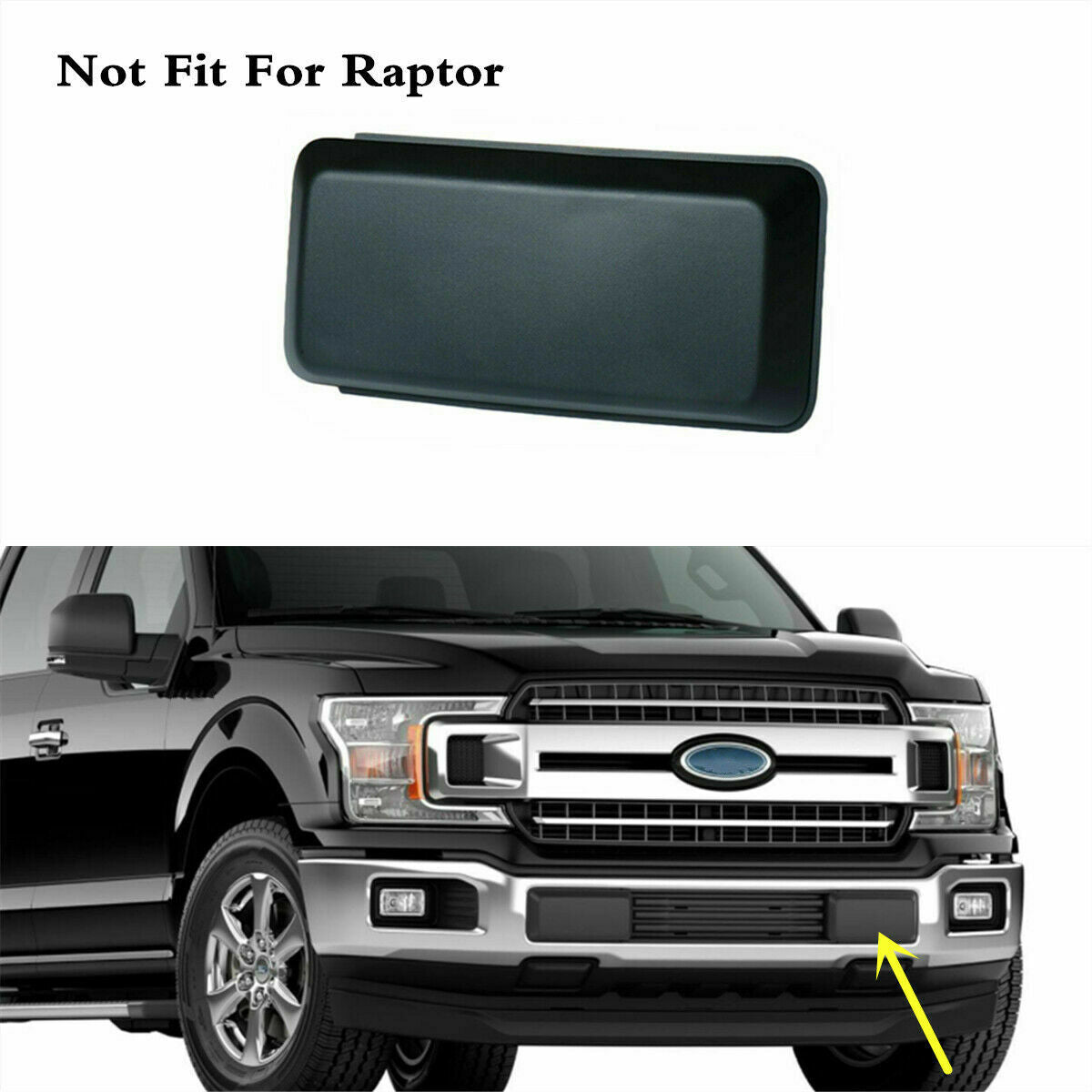 For Ford F-150 2018-2020 Left Driver Side Bumper Lower Cover Cap Inserts Pads
