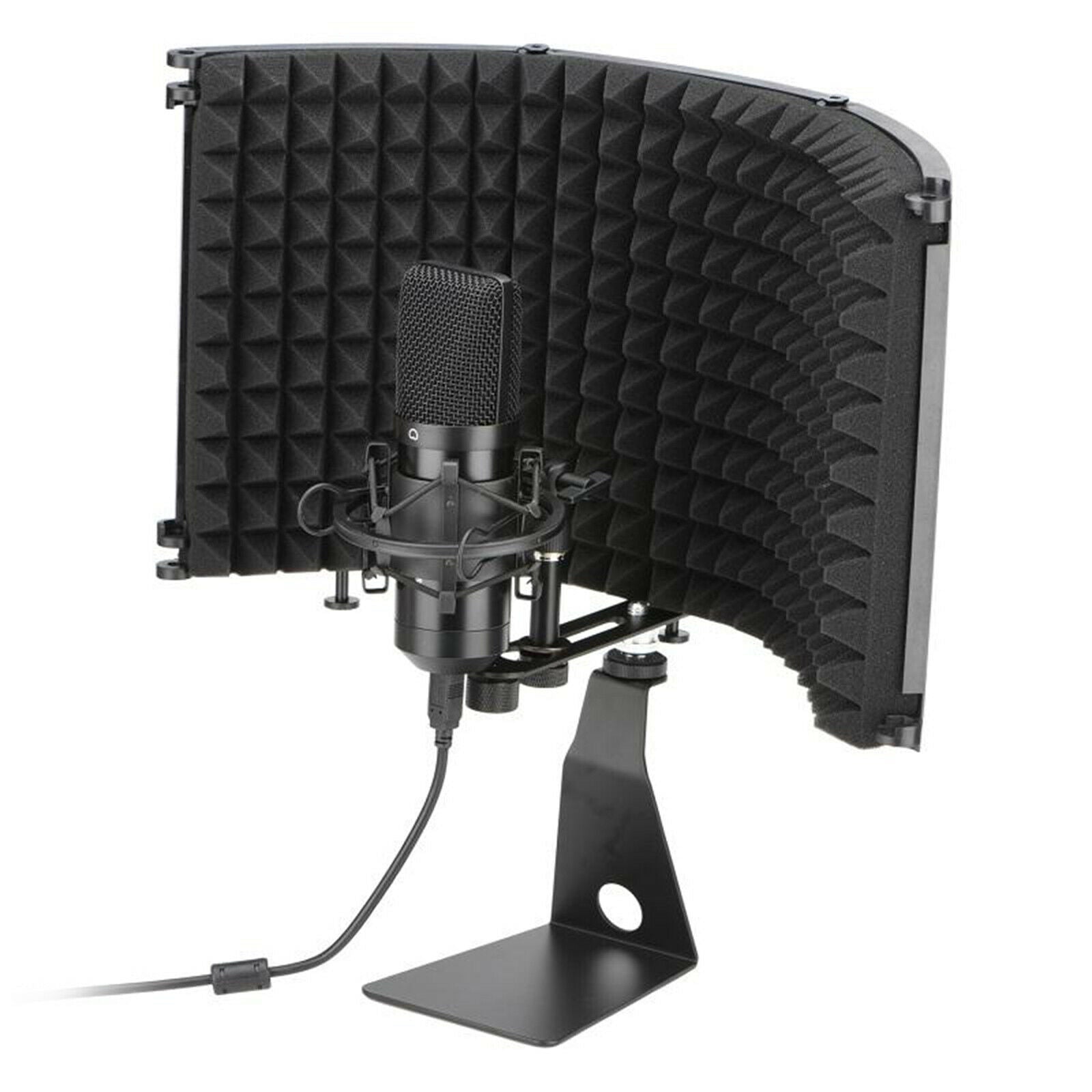 Folding Microphone Isolation Shield Studio Isolation Shield Mic Vocal Shield