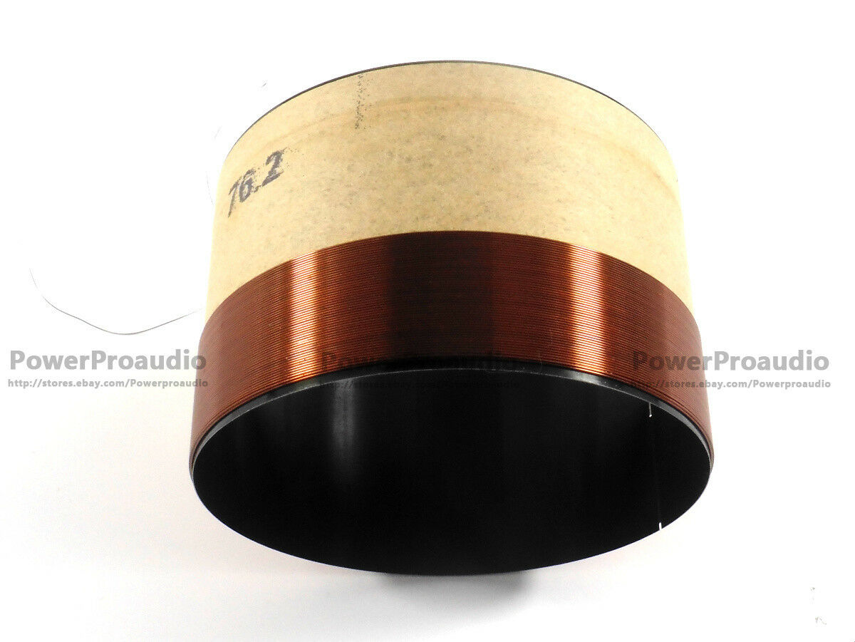 2X 76.2mm Black aluminous woofer Bass loudspeaker speaker 8ohm voice coil