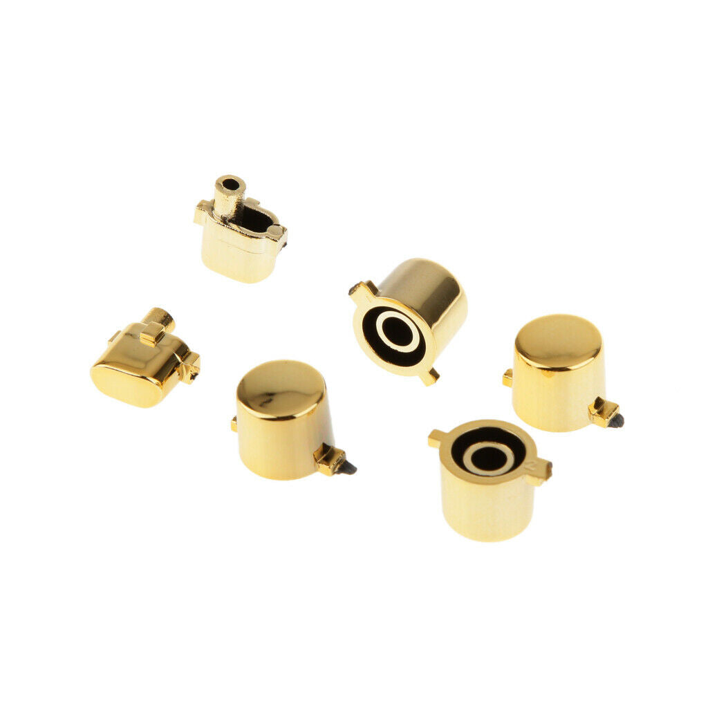 2 Kit Chrome Plating Buttons and Touchpad for PS4 Controller Pink+Golden