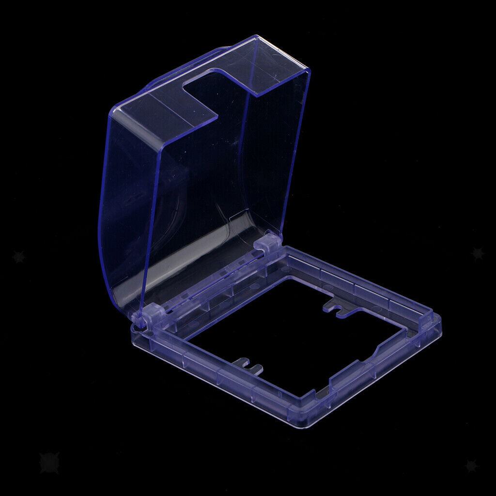 2PCS Waterproof Switch Cover Box Case Power Socket Protector Splash Proof Blue