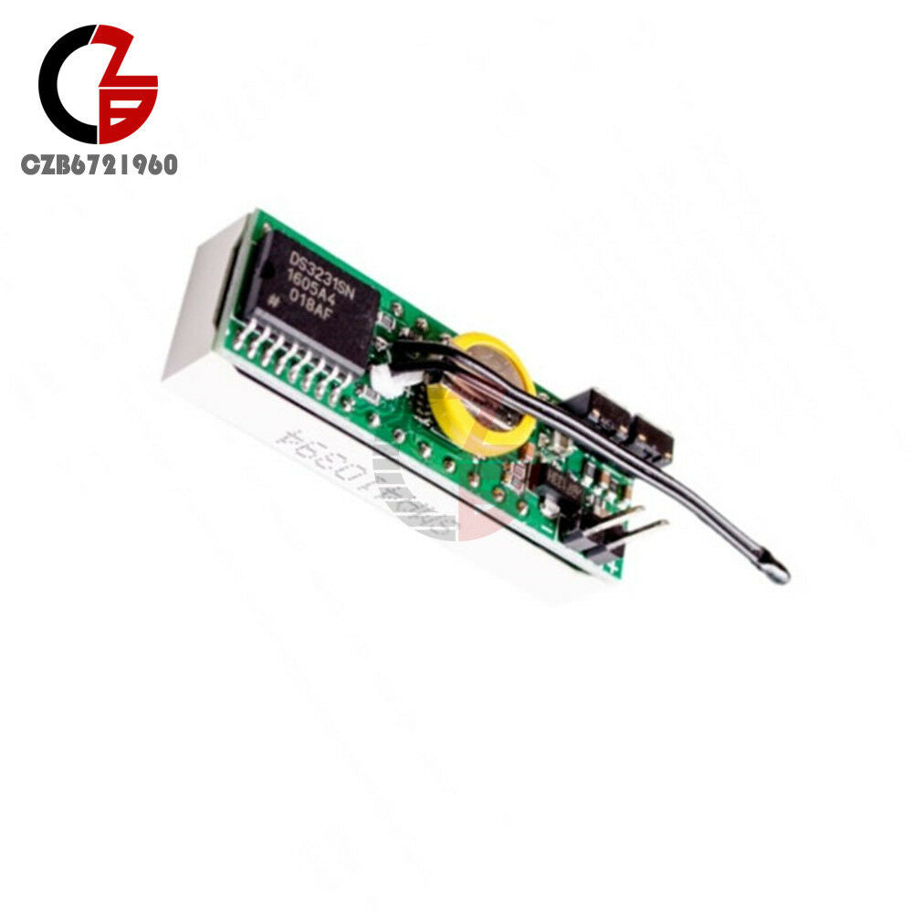 3 in 1 LED DS3231SN Digital Clock Temperature Voltage Module DIY Electronic Red
