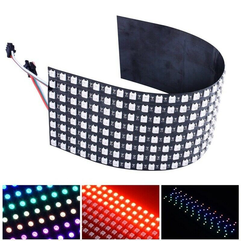 16X16 SK6812 WS2812B Addressable Flexible LED Panel Pixels Screen Digital PixeZ1