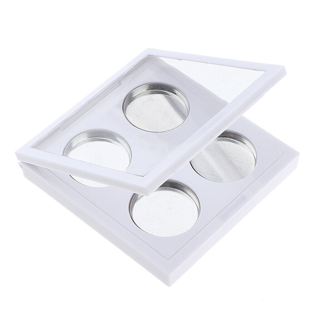 MagiDeal 4 Slots Empty Eyeshadow Palette Container DIY Cosmetic Case Box 3x