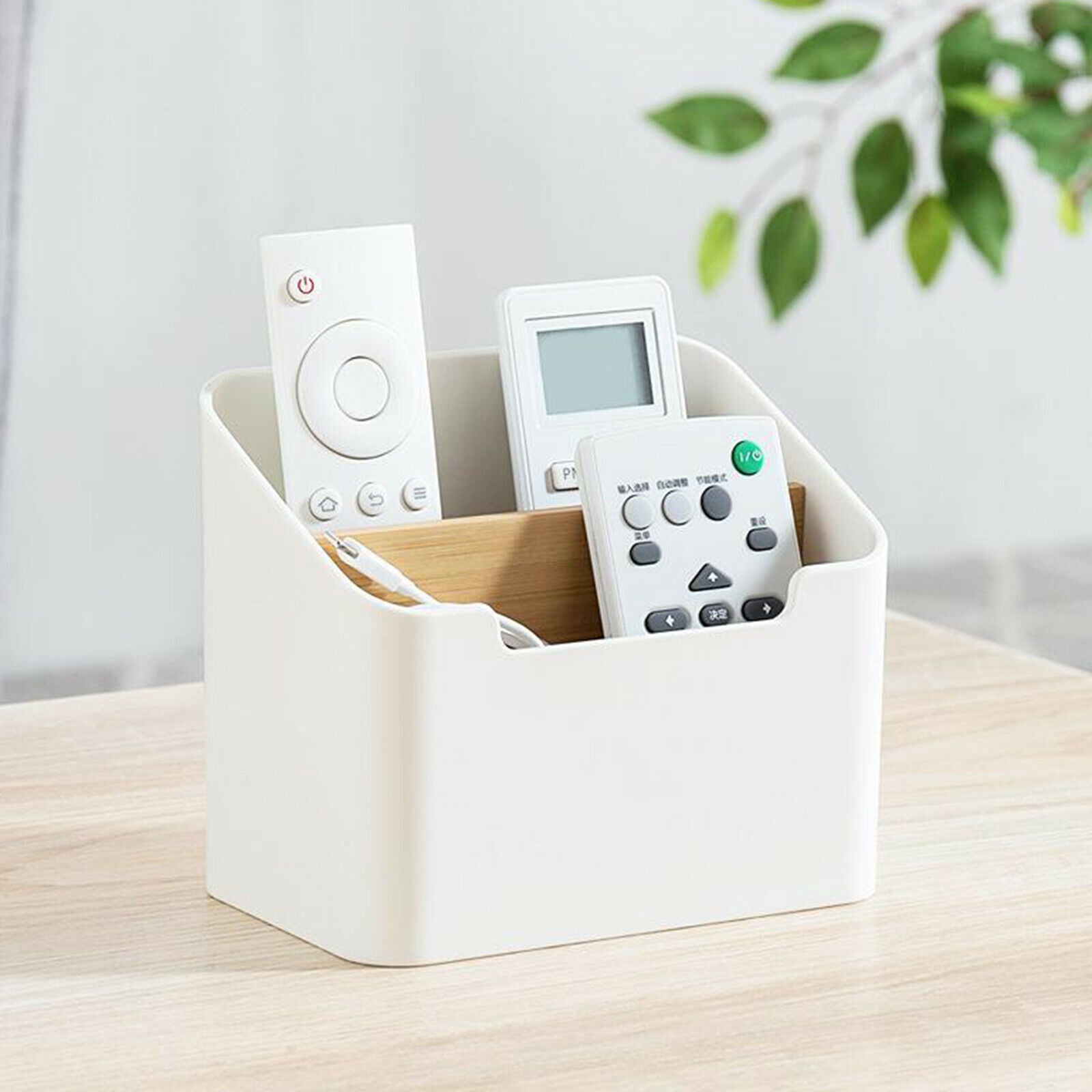 Plastic Desk Organizer Desktop Supply Pen Holder Small Storage Box Table