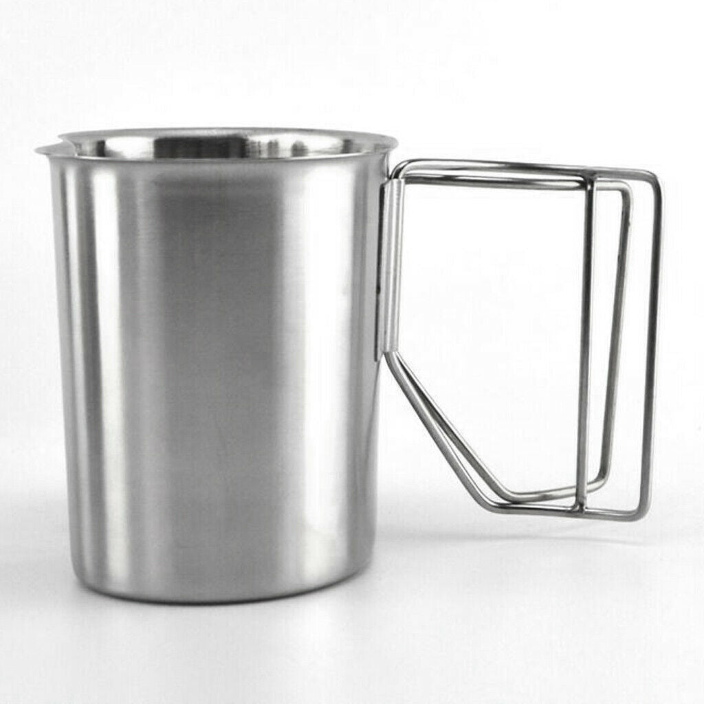 Stainless Steel Canteen Cup Set Outdoor Camping Kettle for Hiking