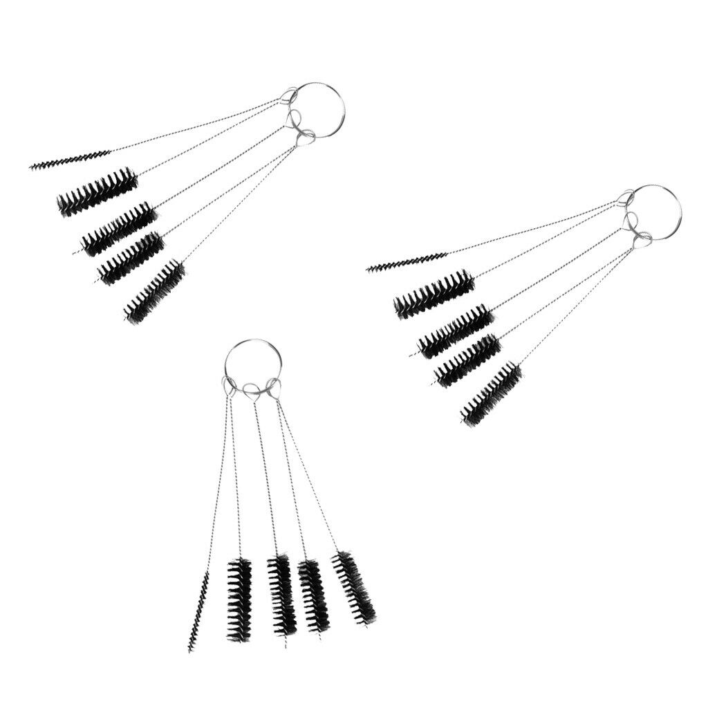 15 Pieces Tattoo Machine Pen Grip Nozzle Tip Brushes Set for Drinking Straw