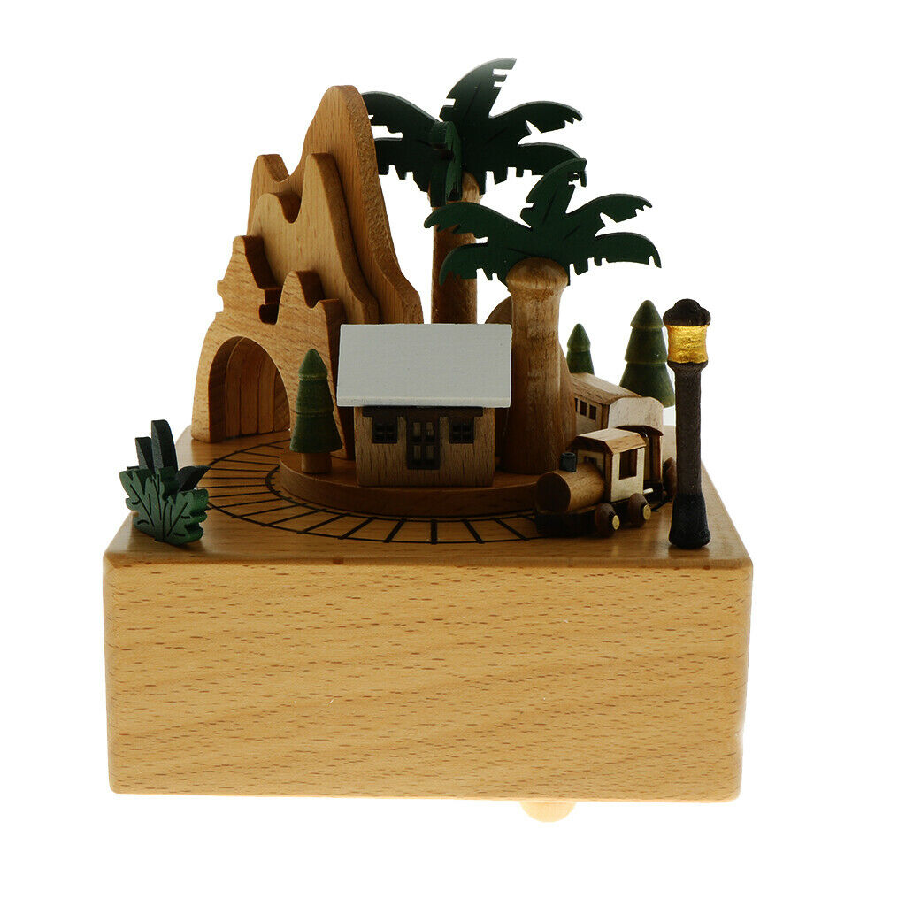 1 Piece Wooden Music Box Craft for Girls Women Baby Boys