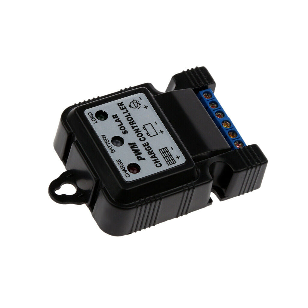 6V 12V 10A Auto Switch Solar Panel Battery Regulator Charge Controller Black