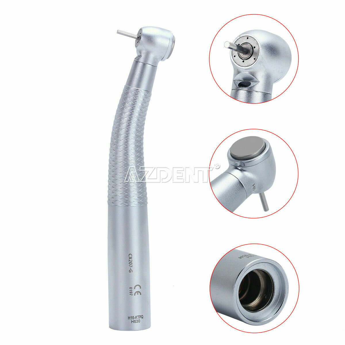 Dental LED Fiber Optic High Speed Handpiece Fit Quick Coupling Push 3 Spray