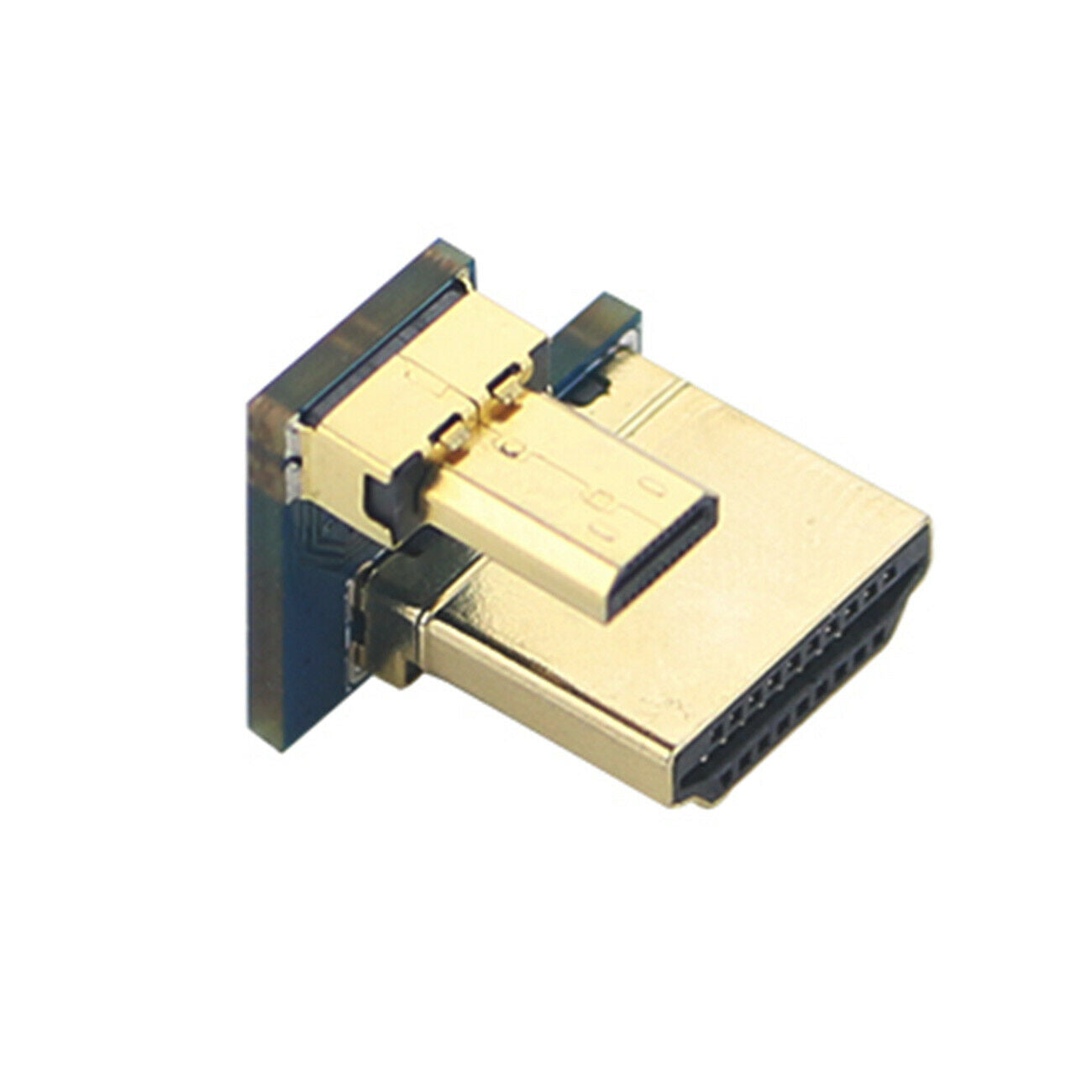 Adapter Converter Micro HDMI To HDMI Cable Plug Connector for Raspberry Pi 4B