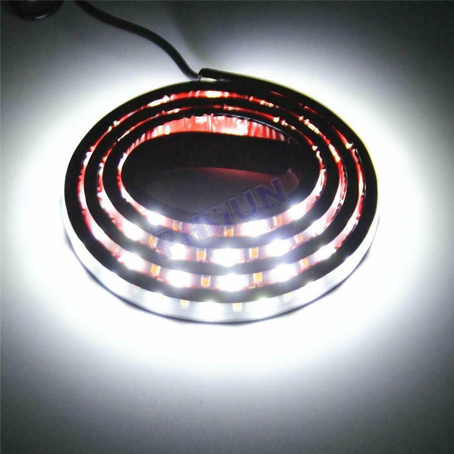 2x 48'' Truck Running Board Side Step LED Light Strip Amber & White Turn Signal