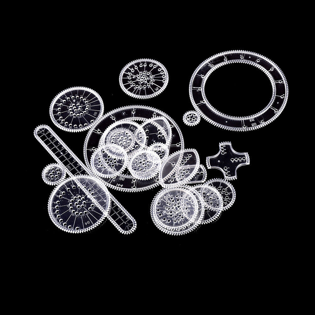 22PCS Accessories creative drawing toys spiral designs educational toys f.l8
