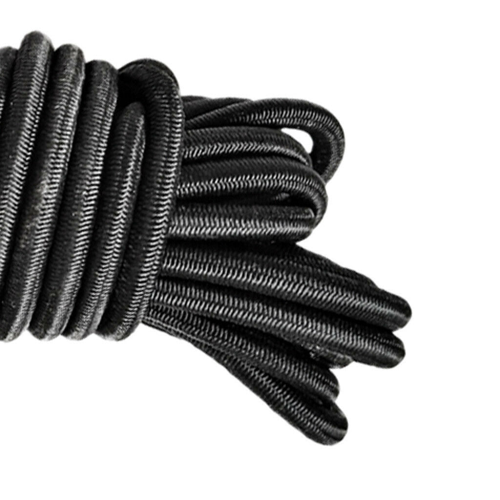 5m 4mm Elastic Bungee Cord Marine Grade Shock Rope Tie Down Stretch