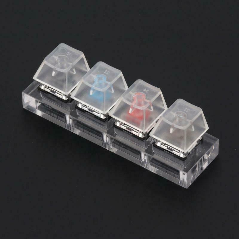 Gateron MX Switch Acrylic Keyboards Switch 4 Translucent Clear Sampler Tester