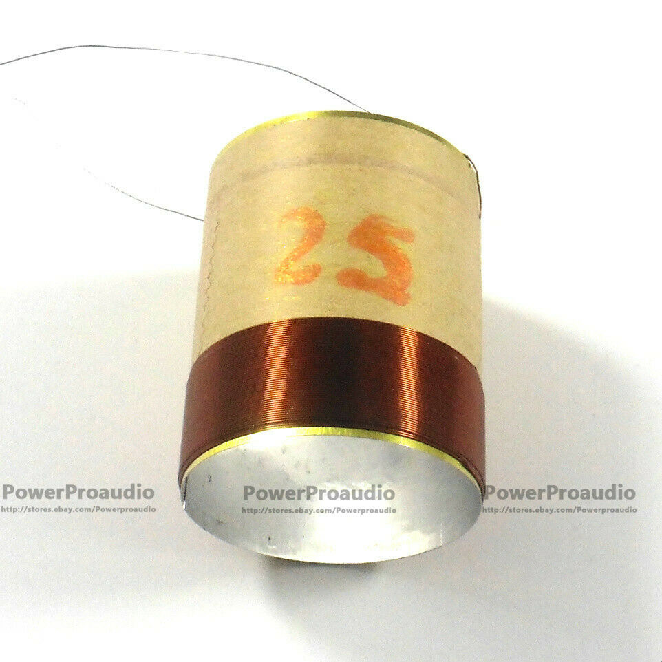2pcs 25.5mm Voice coil Copper wire 8 Ohm For Loudspeaker Repair Tweeter 2layers