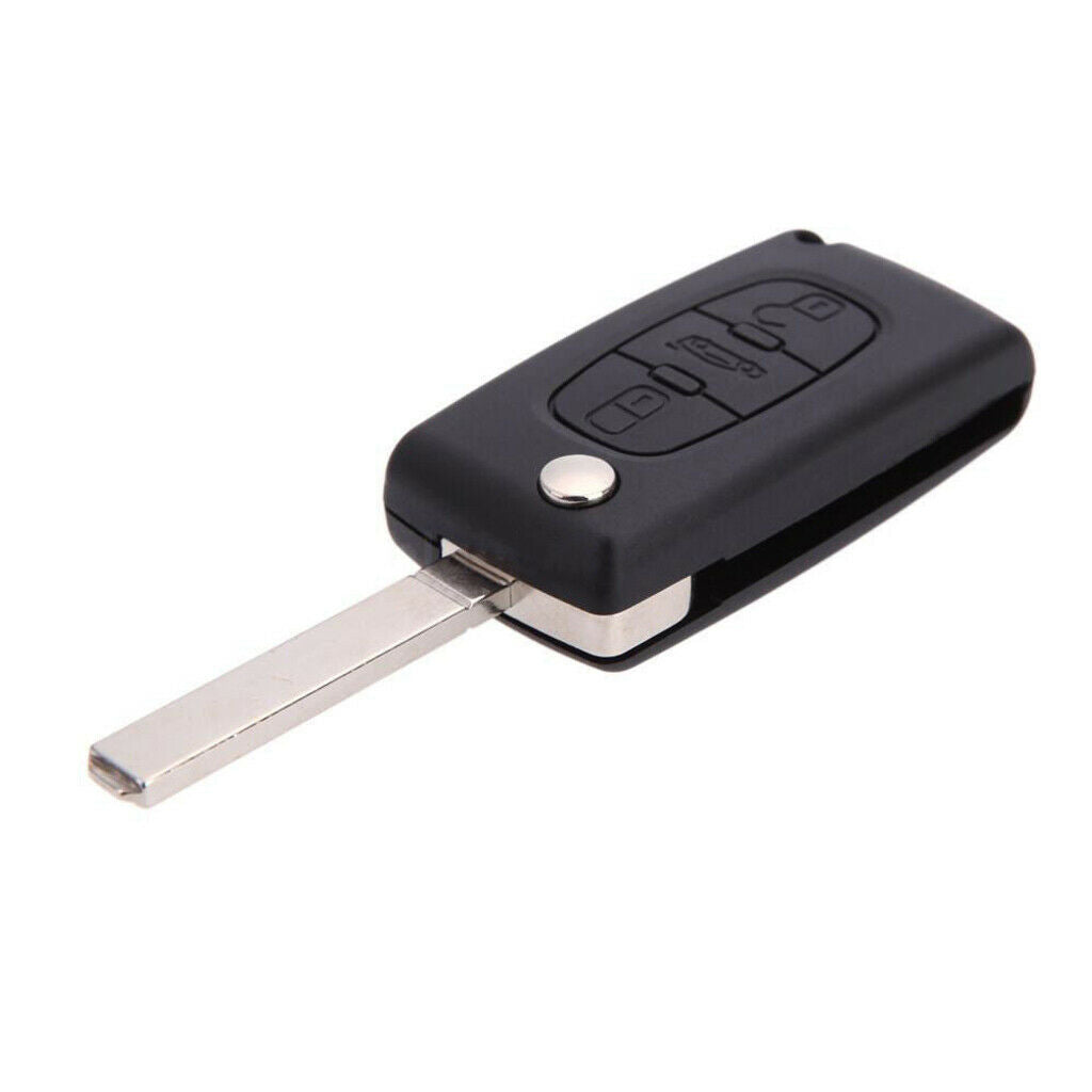 3-Button Remote Flip Key Fob 433MHz ID46 Chip for PEUGEOT 207 307 308