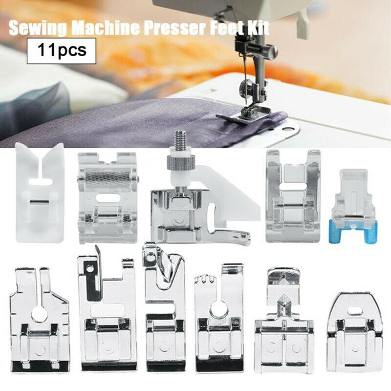 11 Pcs Multi Function Universal Sewing Machine Presser Foot Feet Accs Parts Set