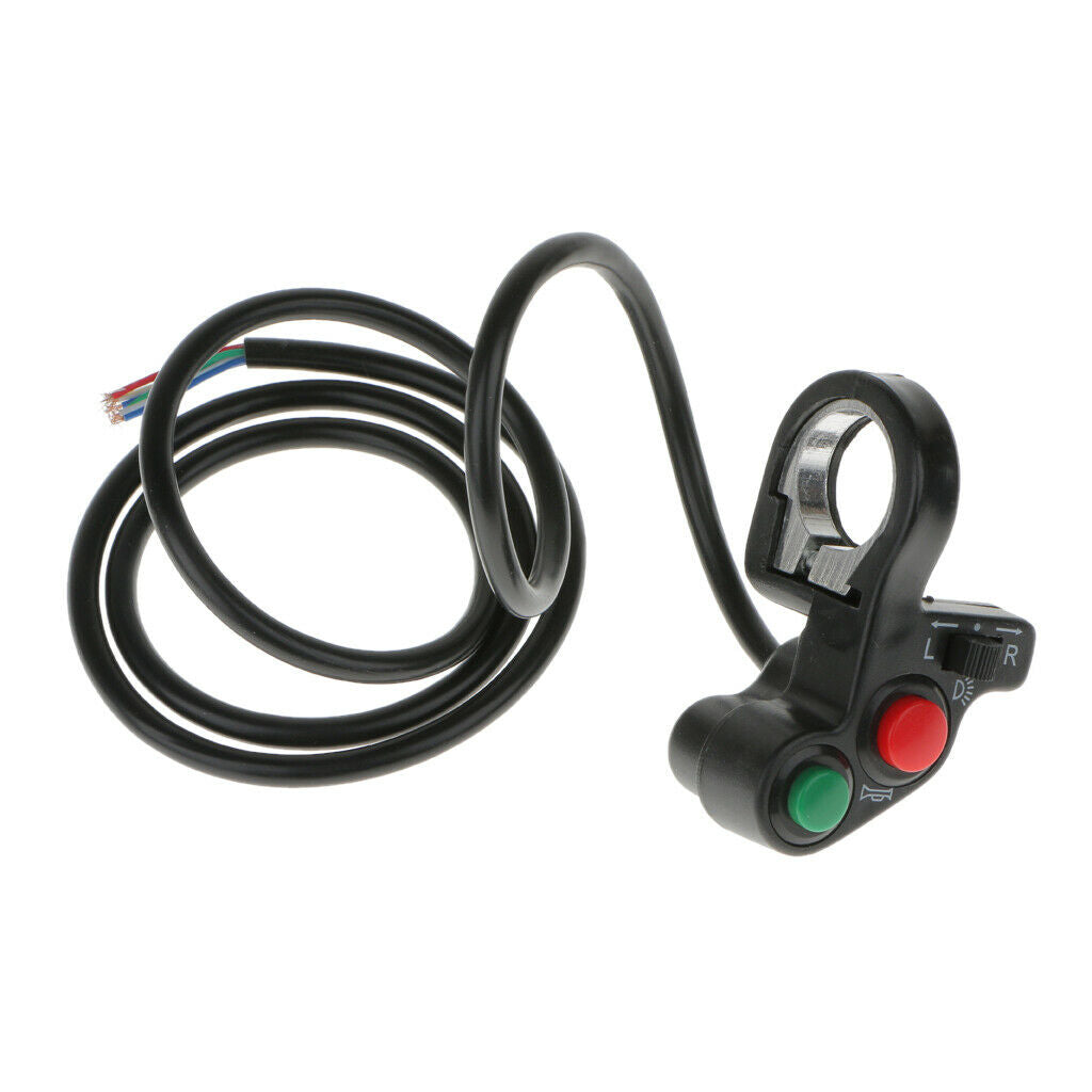 Motorcycle Scooter Bike Quad ATV Horn Turn Signal Headlights Switch-7/8"