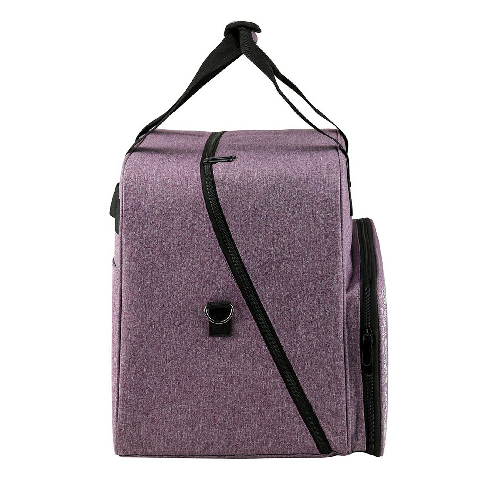 Carry Case Sewing Machine Bag with Pocket Padded Storage Handbag Portable Purple