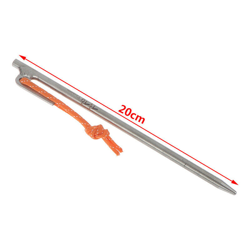 Outdoor Tent Peg 20cm High Strength Titanium Tent Nail Stake Tent AccessoriY SJ