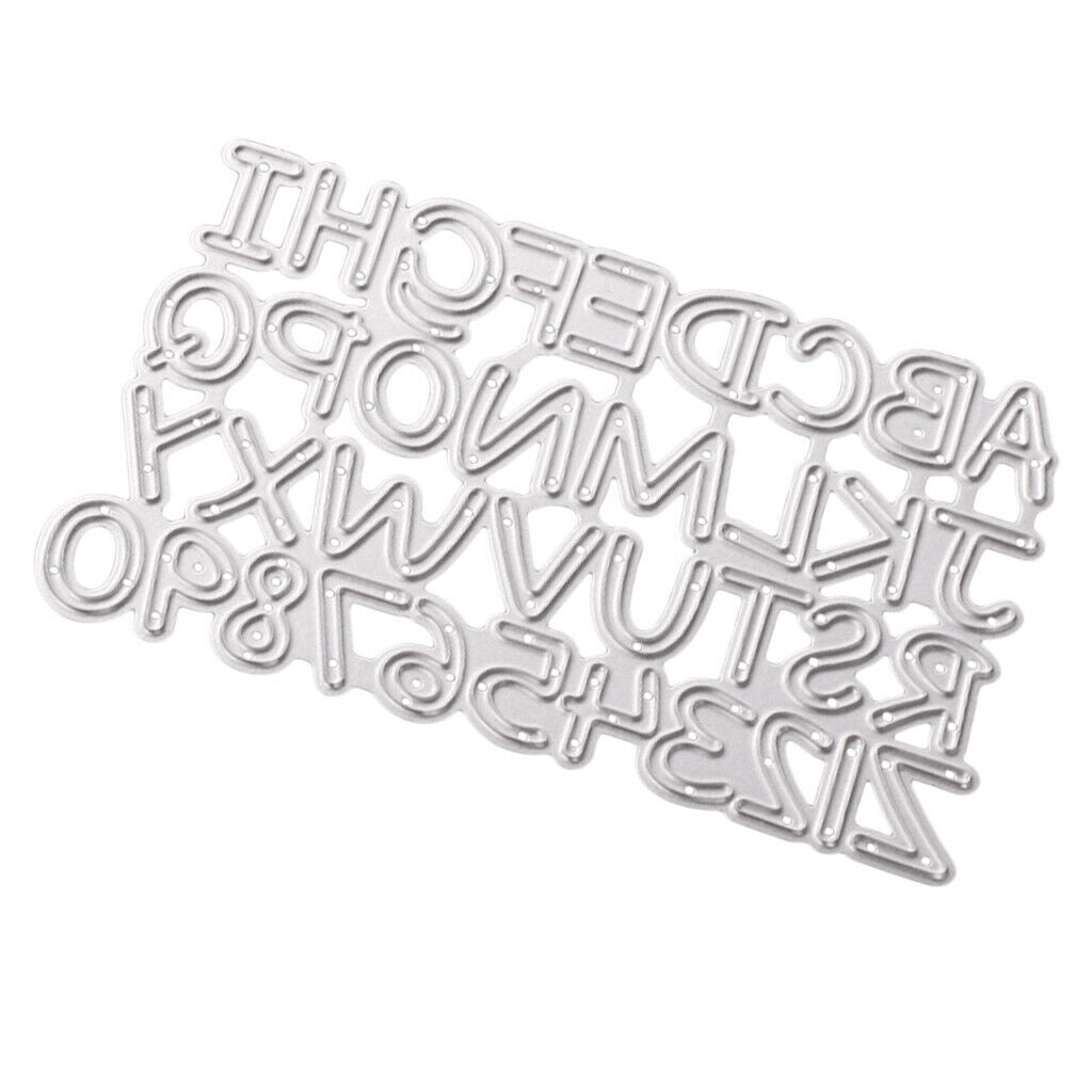 Numbers Letters Cutting Dies for Scrapbook Embossing Album Paper Decoration