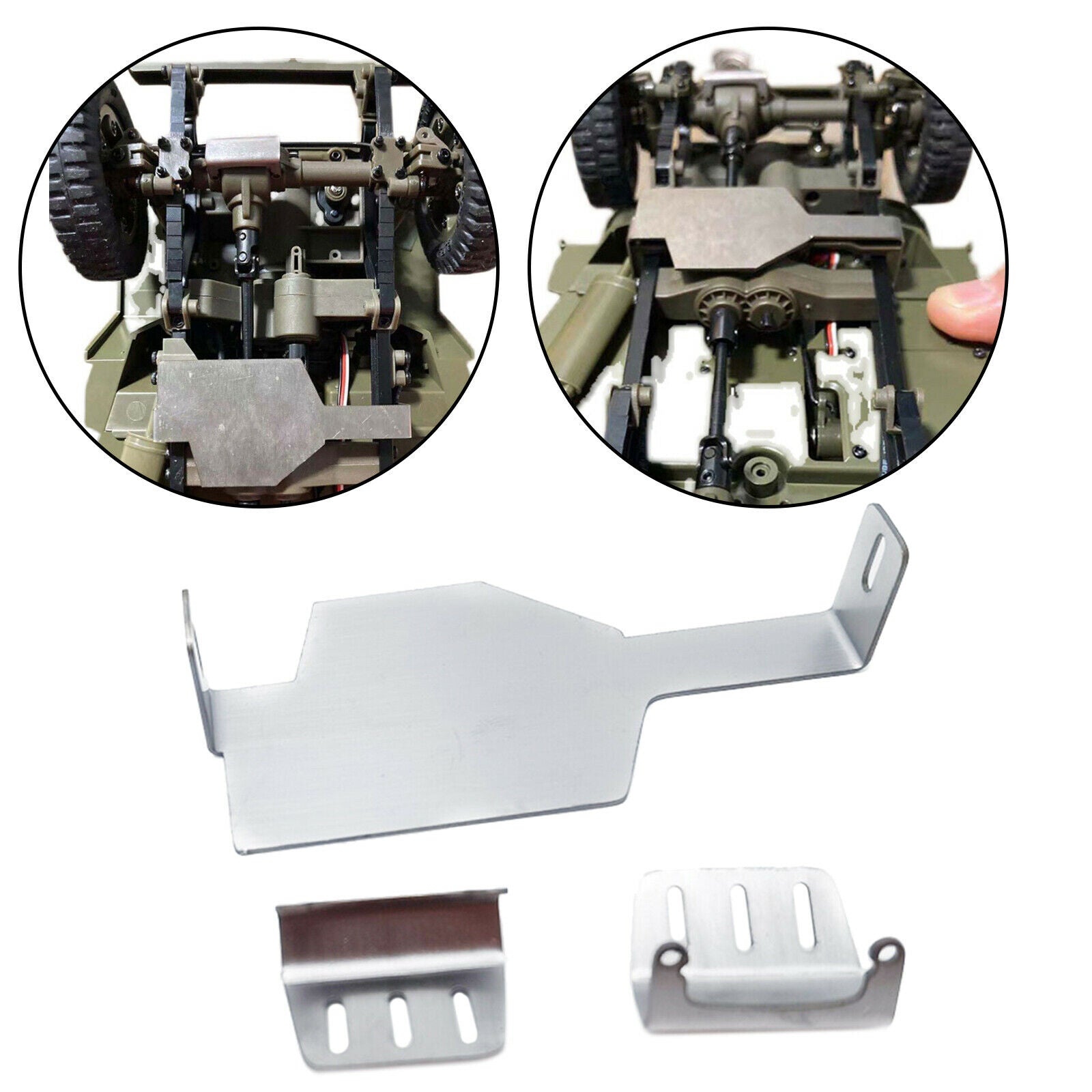 1 Set 1/12 RC Chassis Armor Guard Plate for FMS ROCHOBBY 1941 Willys Jeep