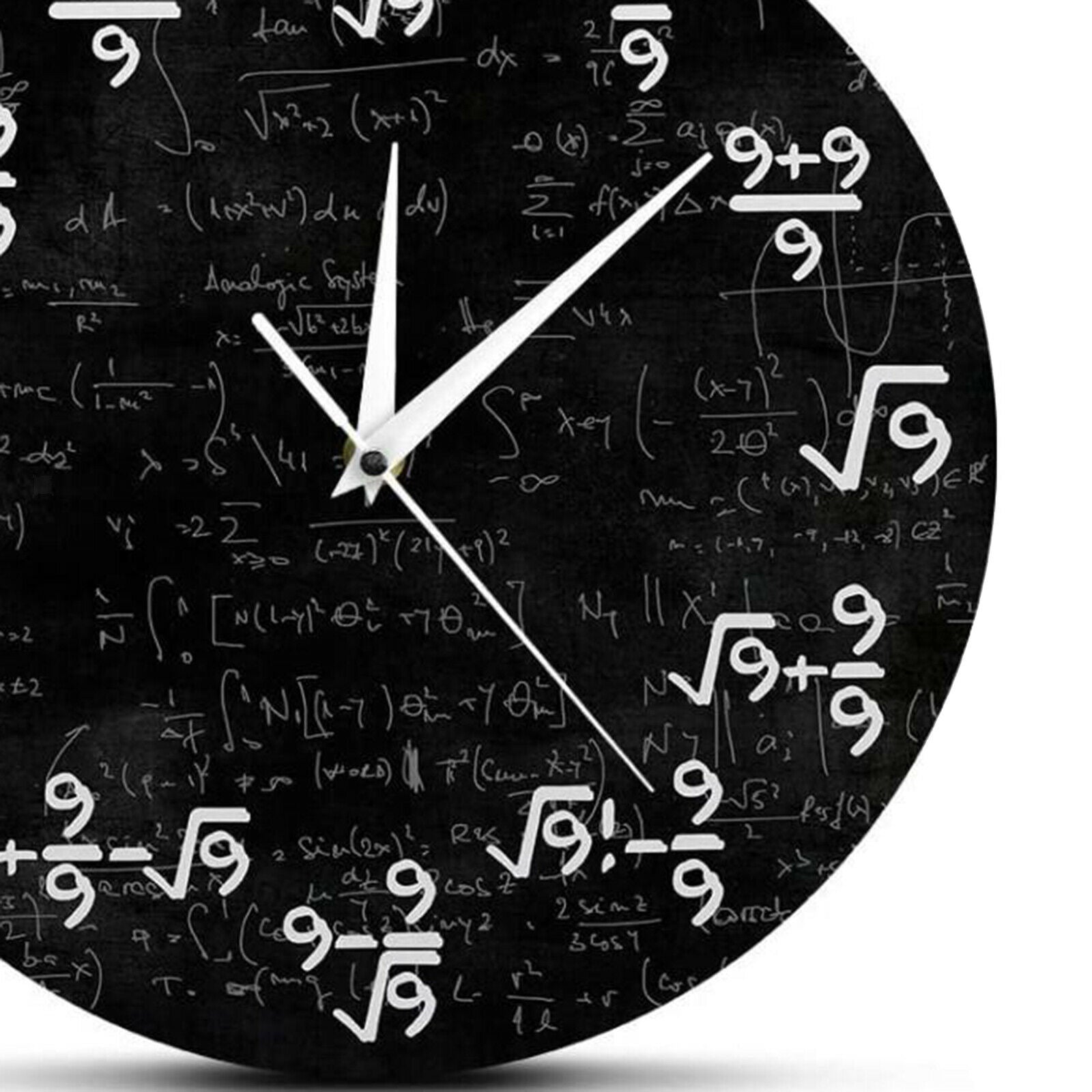 Math Wall Clock 12 inch Mathematical Equations Art Clock Home Decor Gifts