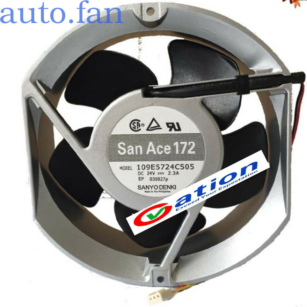 For SANYO 109E5724C505 Aluminum frame fan DC24V 2.3A 170x150x50mm 3pin