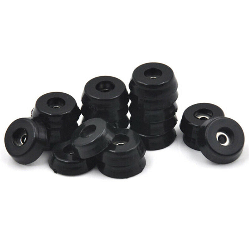 10x Conical Recessed Rubber Feet Bumpers Pads For Furniture Table Chair De.l8