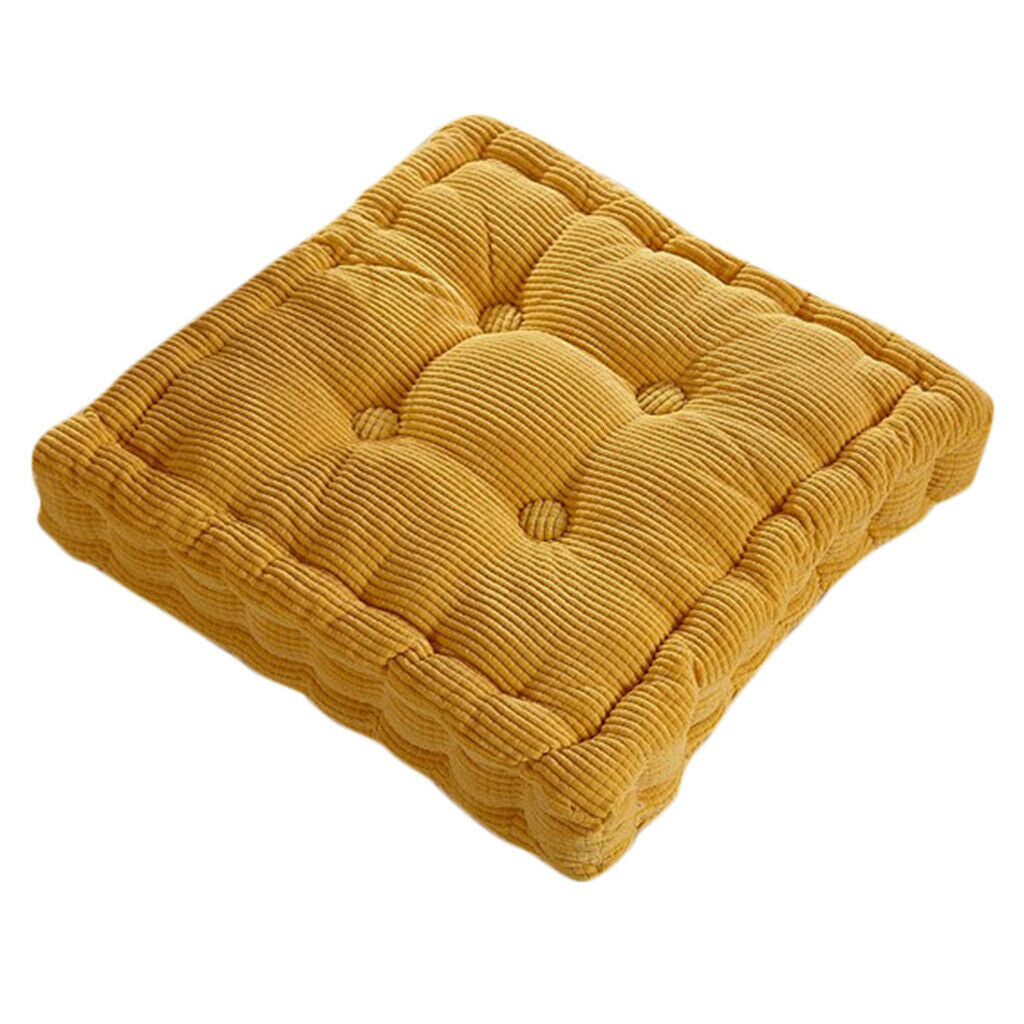Thickened Chair Cushion Pad Removable Cover for Table Chair -Yellow Pink