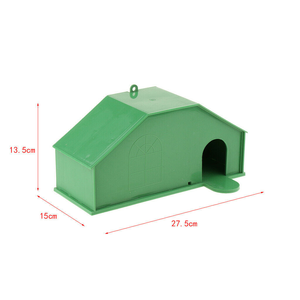 Plastic Bird Breeding Box Parakeet Budgie Cockatiel House Cage Box Green