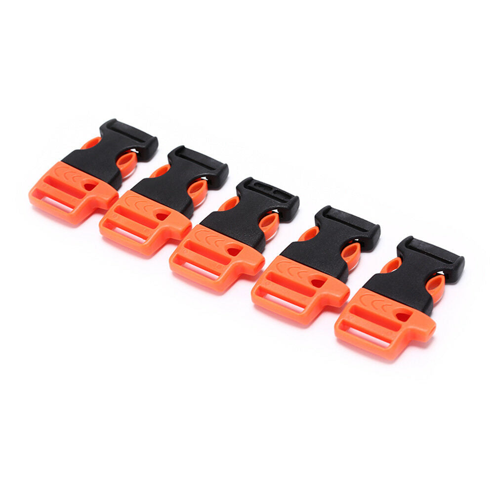 5pcs Survival Whistle Buckle Plastic Buckles For Paracord Bracelet/ Backp.l8