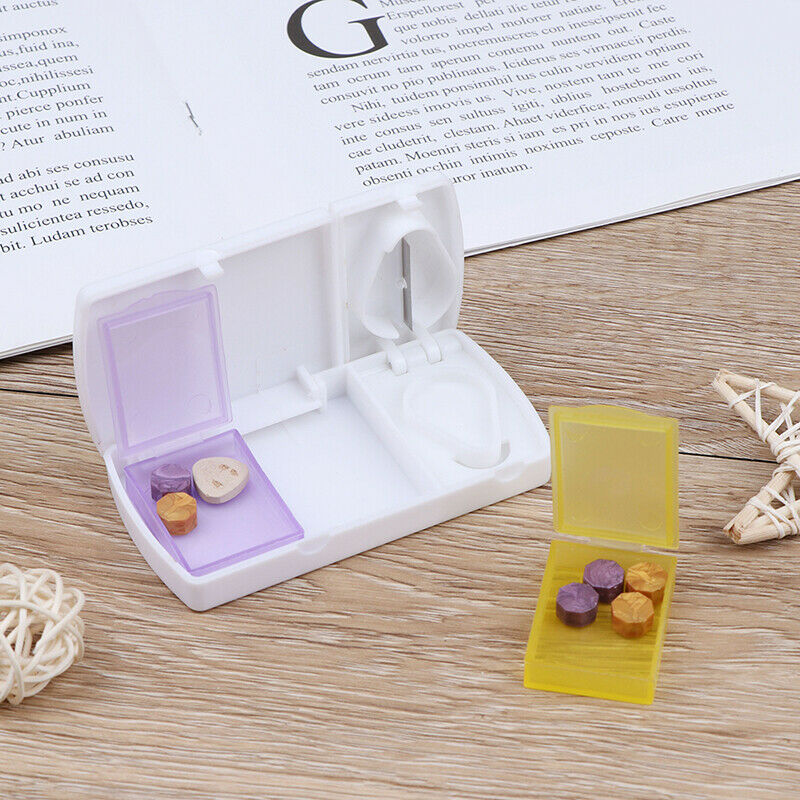 Mini Travel Cutter Splitter Medicine Storage Splitters Cut Pill Cases Dis.l8