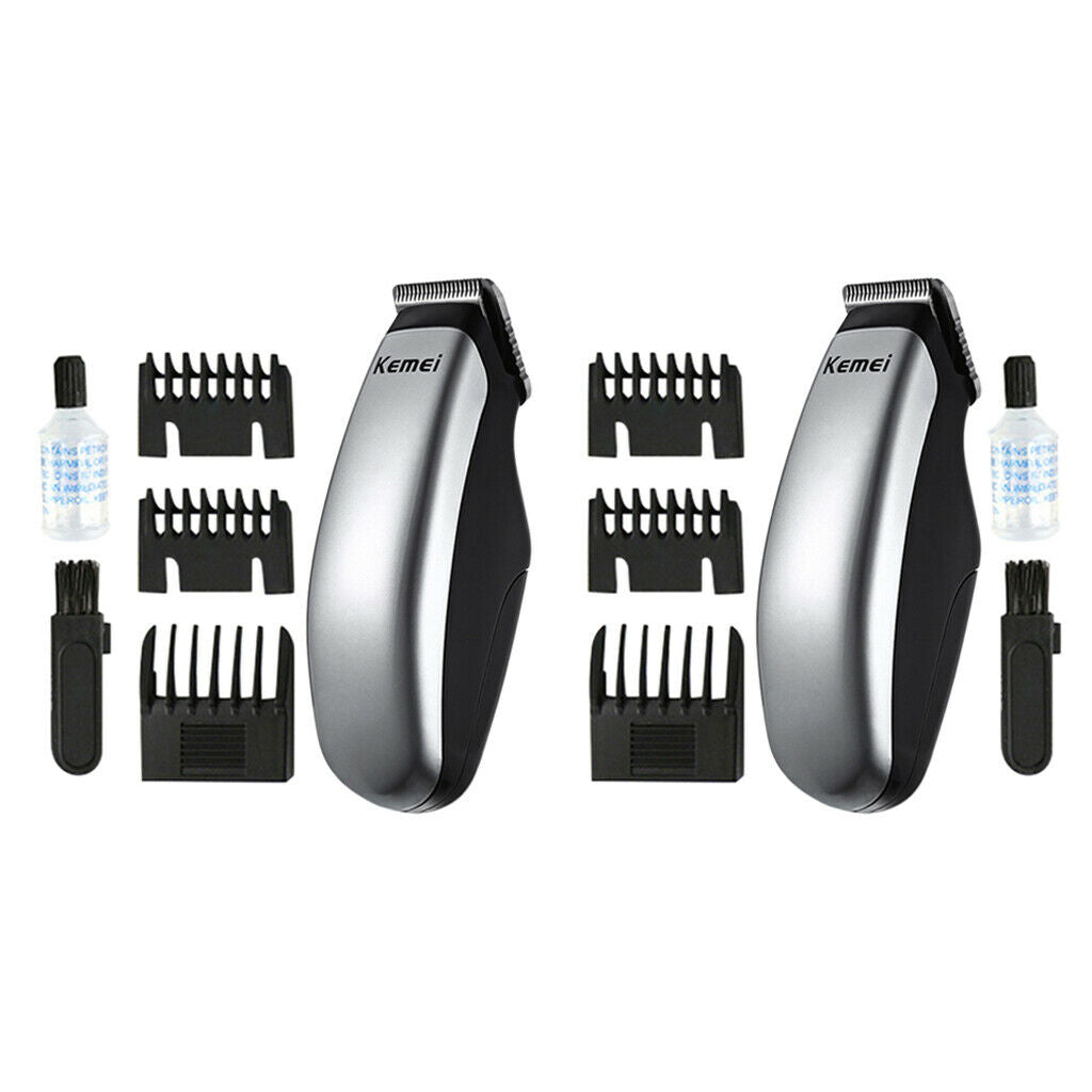 2 Pieces Mini Electric Hair Clipper Razors Shaver Beard Shaping Trimmer