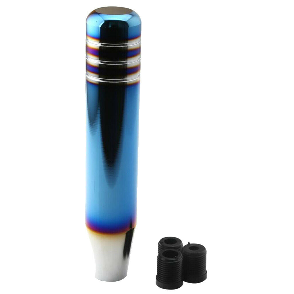 18cm Auto Shift Knob Long Semi-burnt Blue Aluminium Smooths Gear Shifter Head