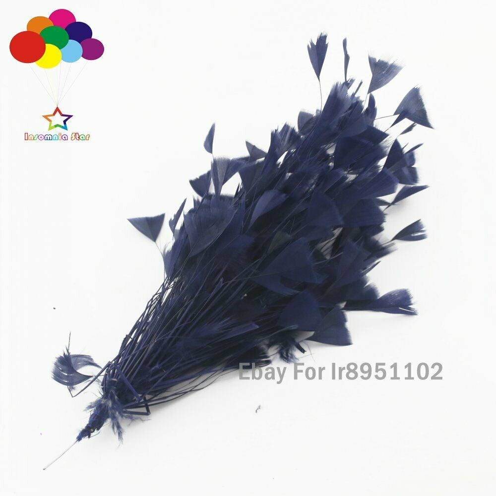Navy 1 Pcs 30 CM Turkey Feathers for DIY Jewelry Wedding Party Decoration Crafts