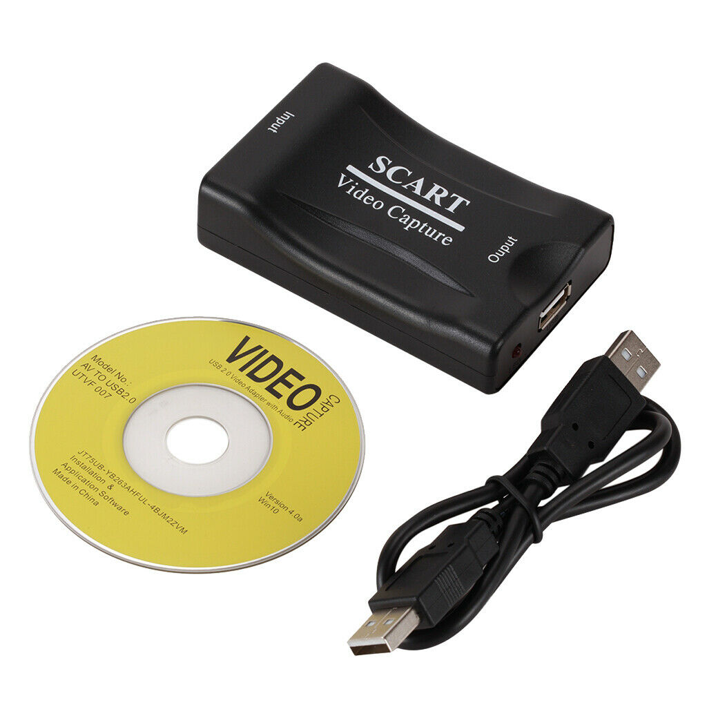 Professional SCART To USB2.0 Video Audio Converter Adapter Grabber for DVD HDTV