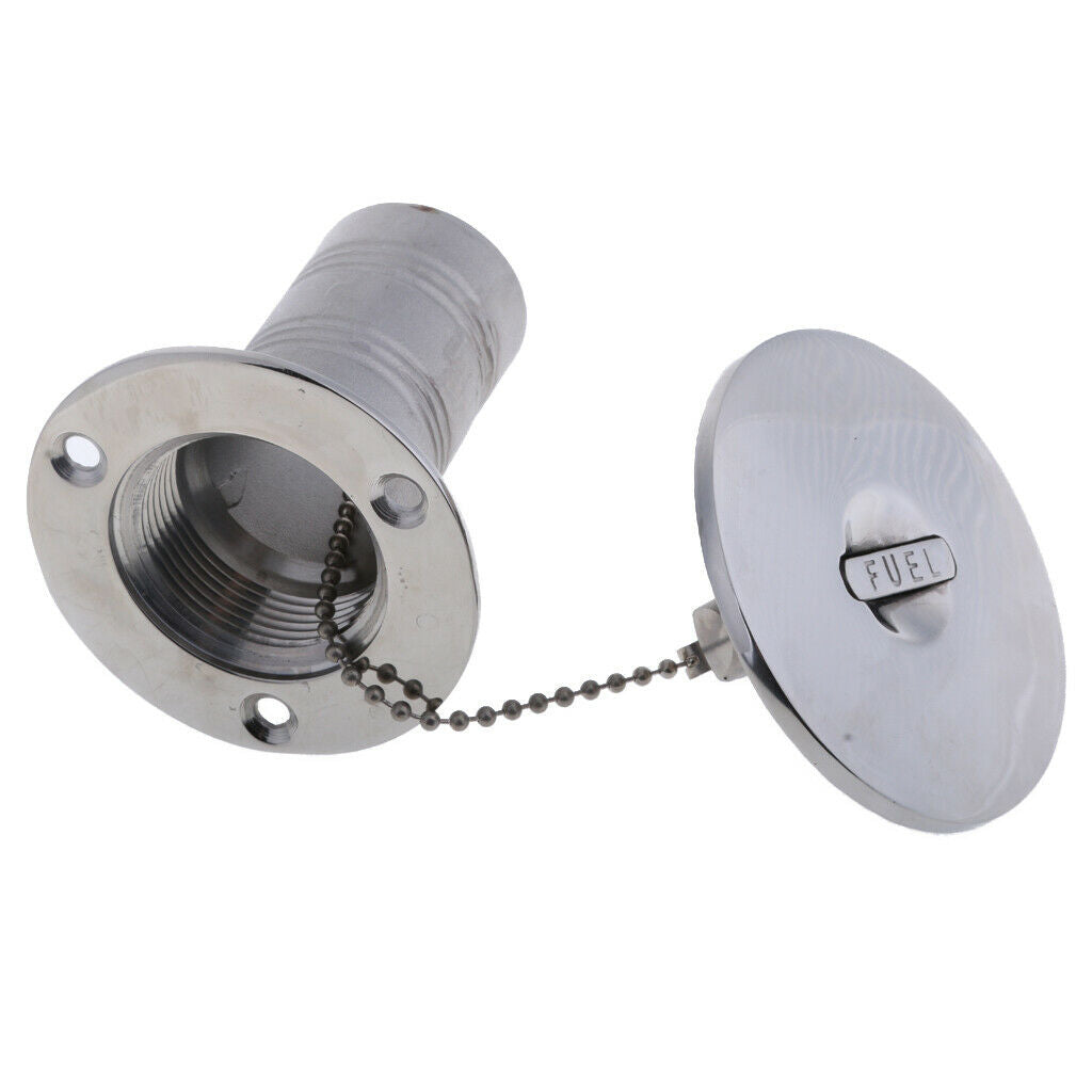 Marine 316 Stainless Steel Deck Fill Filler Keyless   38mm