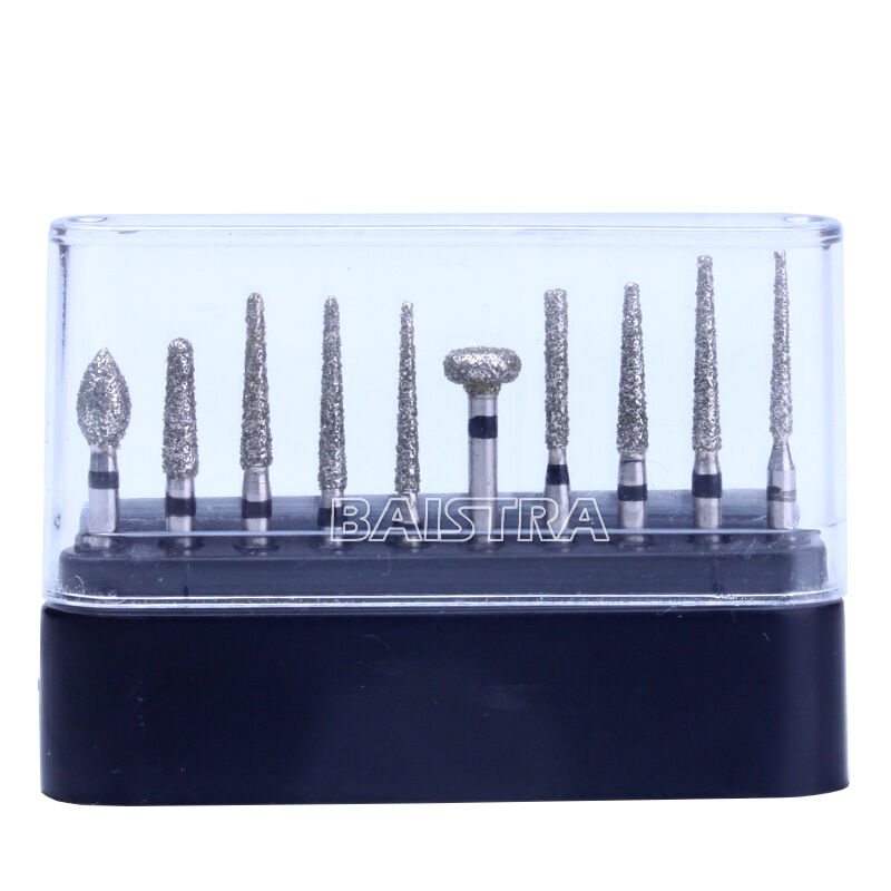 50X AZDENT Dental Diamond Burs FG-109 Porcelain Preparation Repair 10pc/pack