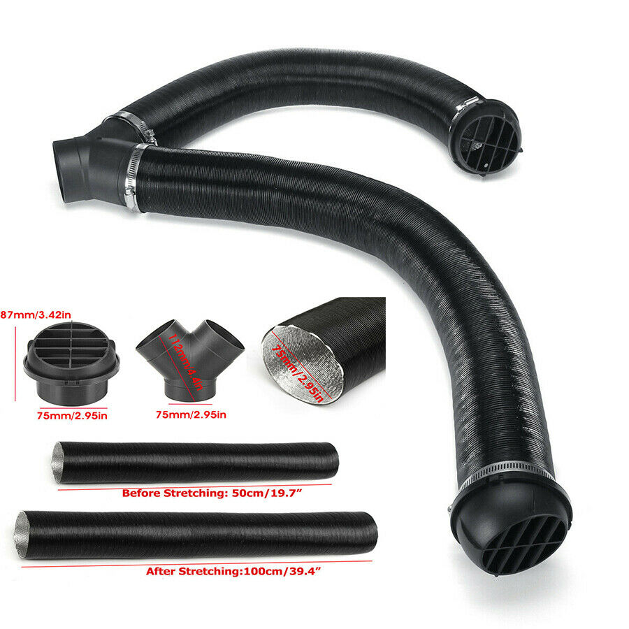 Heater Pipe Duct Warm Air Outlet Vent Y  Connector Clip For Eberspacher Webasto