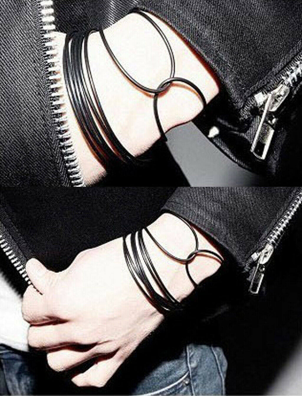 20pcs Fashion Silicone Elastic Rubber Band Bracelet Wristband Bangles Hair Ties