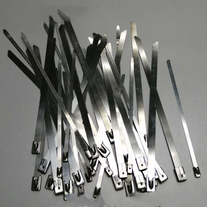 4.6*200 100Pc Stainless Steel Cable Tie, Metal Cable Tie, Self-Locking Cable Tie