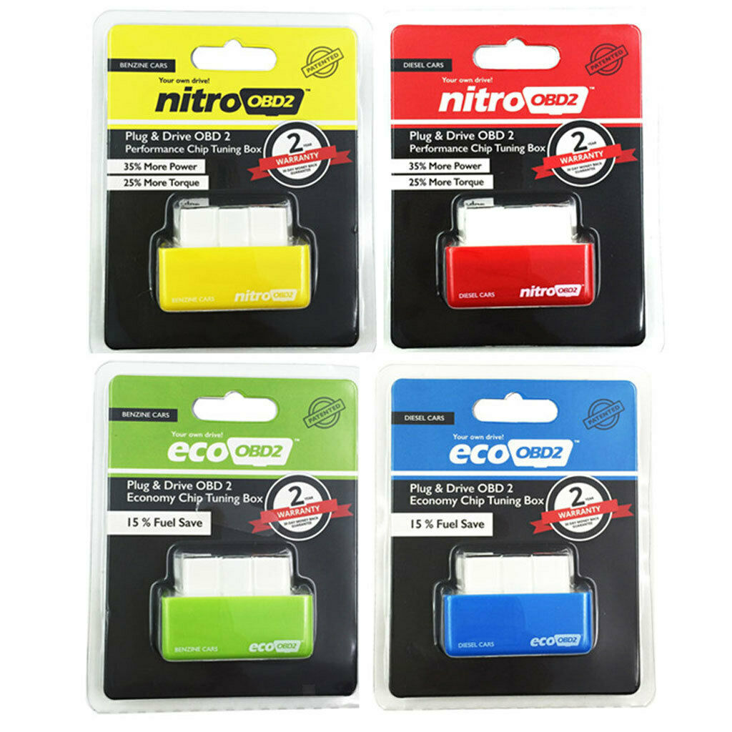 2x OBD2 Plug and Drive OBDII Performance Chip Tuning Box for Benzine Cars