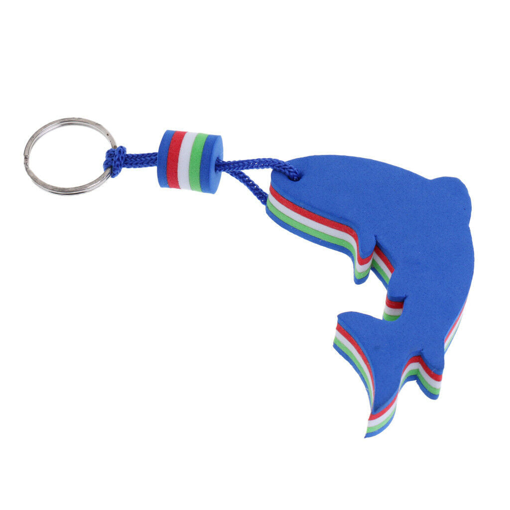 4 Pieces Novelty Foam Floating Buoy Keychains Key Chain Fishing Floats